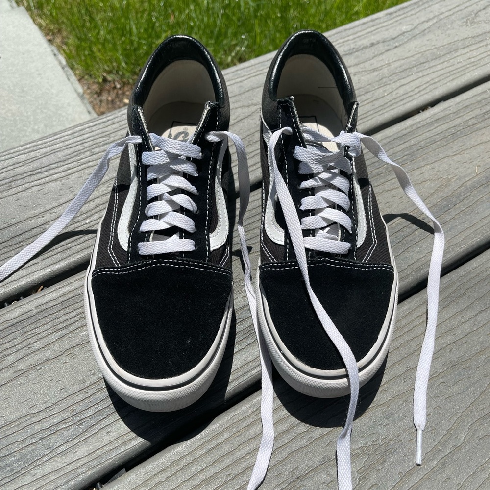 Vans Old Skool Platform in Black/White